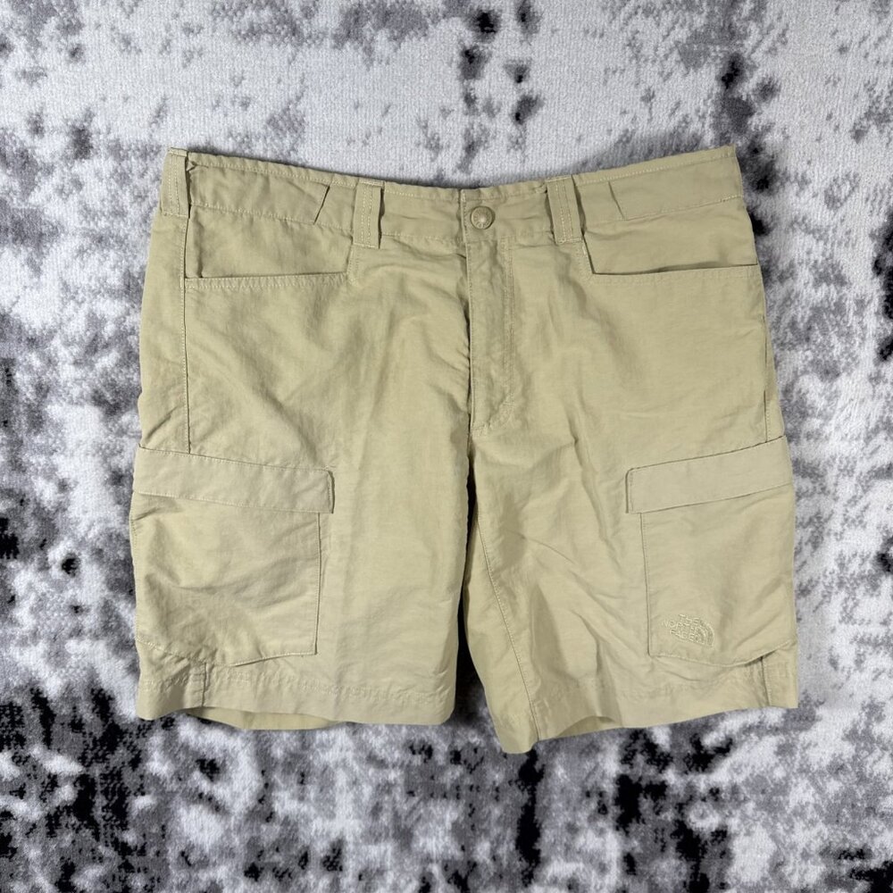 North Face Roan Shorts Mens Size‎ 36 Beige Performance Stretch Outdoors Comfort